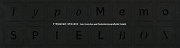 TypoMemo Spielbox Spiel