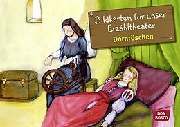 Textkarten / Symbolkarten Dornröschen. Kamishibai Bildkartenset. von Brüder Grimm