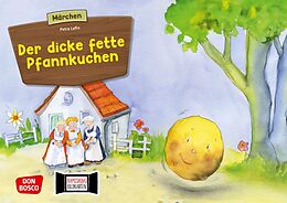 Textkarten / Symbolkarten Der dicke fette Pfannkuchen. Kamishibai Bildkartenset von 