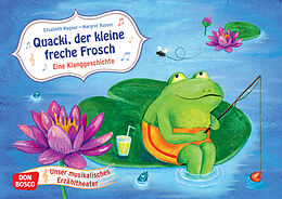 Textkarten / Symbolkarten Quacki, der kleine freche Frosch. Kamishibai Bildkartenset von Elisabeth Wagner