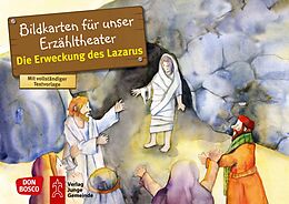 Textkarten / Symbolkarten Die Erweckung des Lazarus. Kamishibai Bildkartenset. von Klaus-Uwe Nommensen