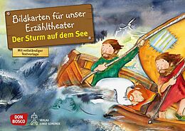 Textkarten / Symbolkarten Der Sturm auf dem See. Kamishibai Bildkartenset. von Susanne Brandt, Klaus-Uwe Nommensen