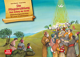 Textkarten / Symbolkarten Die Pfingsterzählung. Vom Anfang der Kirche. Kamishibai Bildkartenset. von Rainer Oberthür