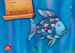Textkarten / Symbolkarten Der Regenbogenfisch, m. schillernden Schuppen. Kamishibai Bildkartenset von Marcus Pfister