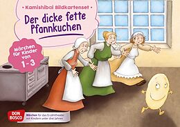 Textkarten / Symbolkarten Der dicke fette Pfannkuchen. Kamishibai Bildkartenset. von Simone Klement