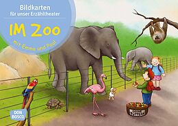 Textkarten / Symbolkarten Im Zoo mit Emma und Paul. Kamishibai Bildkartenset. von Monika Lehner