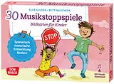 30 Musikstoppspiele. Bildkarten für Kinder, m. 1 Beilage Spiel