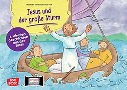 Textkarten / Symbolkarten Jesus und der große Sturm. Kamishibai Bildkartenset von Esther Hebert, Gesa Rensmann