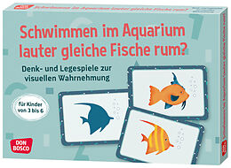 Textkarten / Symbolkarten Schwimmen im Aquarium lauter gleiche Fische rum? von Angela Gully