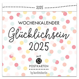 Kalender Postkartenkalender Glücklichsein 2025 by konfettiberlin von konfettiberlin