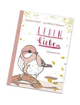 Textkarten / Symbolkarten Leben lieben - Postkartenbuch von Ann-Kathrin Blohmer, Stephanie Brall