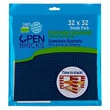Open Bricks Baseplate 32 x 32 light grey Spiel