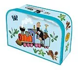 Der kleine Maulwurf Pappkoffer Spielzeugkoffer blau groß, Kinderkoffer Spiel