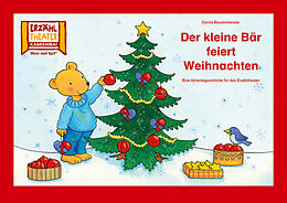 Textkarten / Symbolkarten Der kleine Bär feiert Weihnachten / Kamishibai Bildkarten von Corina Beurenmeister