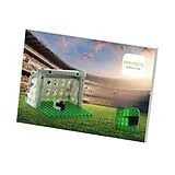 BRIXIES 220056 - Postkarte Fußball, 3D Konstruktionsbausatz aus Ministeinen, 142 Teile Spiel