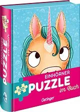 Einhörner. Puzzle im Buch. 100 Teile Spiel