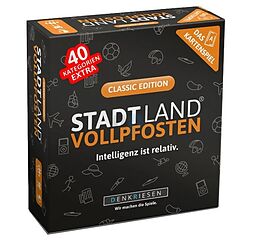 Stadt Land Vollpfosten®: Classic Edition - Das Kartenspiel Spiel