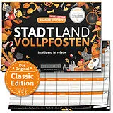 DENKRIESEN - STADT LAND VOLLPFOSTEN® - CLASSIC EDITION - "Intelligenz ist relativ." - A4 Spiel