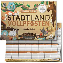 Denkriesen - Stadt Land Vollpfosten® Haustier Edition - &quot;Für alle Felle.&quot; (Kinderspiel) Spiel