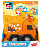 WAS IST WAS Dickie Toys Müllabfuhr. Set (Fahrzeug + Buch) Spiel