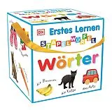 Erstes Lernen Stapelwürfel. Wörter Spiel