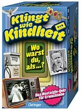 Klingt wie Kindheit. Wo warst du, als ...? Spiel
