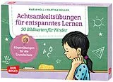 Textkarten / Symbolkarten Achtsamkeitsübungen für entspanntes Lernen. 30 Bildkarten für Kinder von Maria Holl