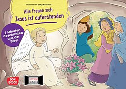 Textkarten / Symbolkarten Alle freuen sich: Jesus ist auferstanden. Kamishibai Bildkartenset von Esther Hebert, Gesa Rensmann