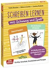 Schreiben lernen mit Schwung und Spaß. 30 Bildkarten mit grafomotorischen Übungen, m. 1 Beilage Spiel