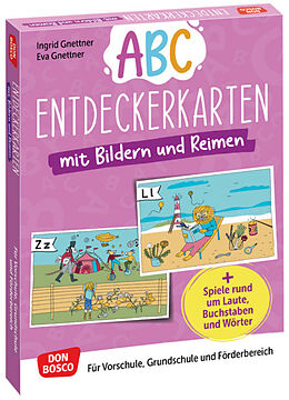 Textkarten / Symbolkarten Abc-Entdeckerkarten mit Bildern und Reimen von Ingrid Gnettner