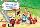 Textkarten / Symbolkarten Notfall, Erste Hilfe, Rettungsdienst. Von den Aufgaben der Ersthelfer und was Kinder tun können. Kamishibai Bildkartenset von Silke Bicker