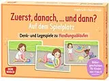 Textkarten / Symbolkarten Zuerst, danach,  und dann? Auf dem Spielplatz von Angela Gully