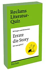 Errate die Story. Um was geht's? 50 Fragen und Antworten für Büchermenschen Spiel