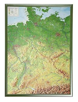 (Land)Karte Deutschland 1 : 1 200 000 mit Rahmen von André Markgraf, Mario Engelhardt