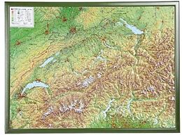 (Land)Karte Schweiz 1 : 500 000 mit Rahmen von André Markgraf, Mario Engelhardt