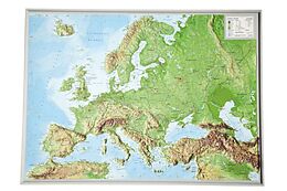 (Land)Karte Reliefkarte Europa klein 1 : 16 000 000 von André Markgraf, Mario Engelhardt