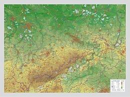 (Land)Karte Reliefkarte Sachsen Gross 1 : 325.000 von André Markgraf, Mario Engelhardt