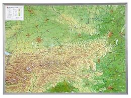 (Land)Karte Österreich 1 : 800.000 mit Aluminium Rahmen von André Markgraf, Mario Engelhardt