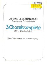 Johann Sebastian Bach Notenblätter 3 Choralvorspiele für 4 Trompeten