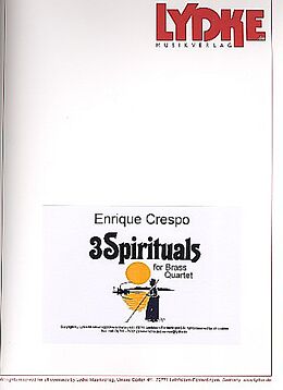  Notenblätter 3 Spirituals