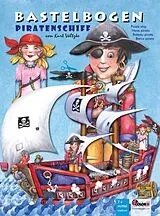 Piratenschiff Bastelbogen mit Piraten und Schatz zum Spielen Spiel