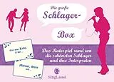 Die große Schlager-Box. Das Spiel für Senioren rund um die schönsten deutschen Schlager. Spiele Box mit 100 Karten. Spiel