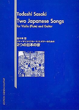 Tadashi Sasaki Notenblätter 2 Japanese songs