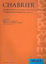 Alexis Emanuel Chabrier Notenblätter Espana and 3 Valses romantiques
