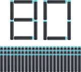 XSHOT - Excel Nachfüllpackung 80 Darts Spiel