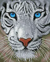 DIAMOND DOTZ - Diamond Painting Weisser Tiger Spiel