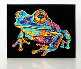DIAMOND DOTZ - Diamond Painting Neon Baumfrosch Spiel