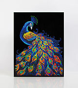 DIAMOND DOTZ - Diamond Painting Neon Pfau Spiel