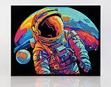DIAMOND DOTZ - Diamond Painting Neon Astronaut Spiel