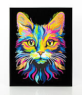 DIAMOND DOTZ - Diamond Painting Neon Katze Spiel